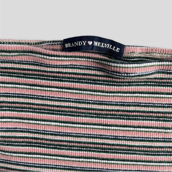 Pink Striped Brandy Melville Bandeau - XS/M - Picture 2 of 4